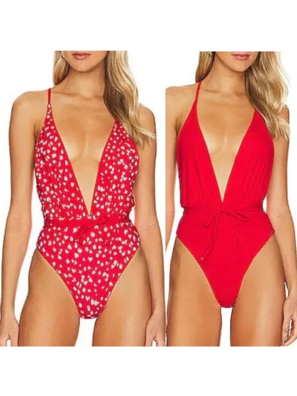 Maaji Reversible Safari One Piece Swimsuit Medium Red Resortwear Summer Vacation